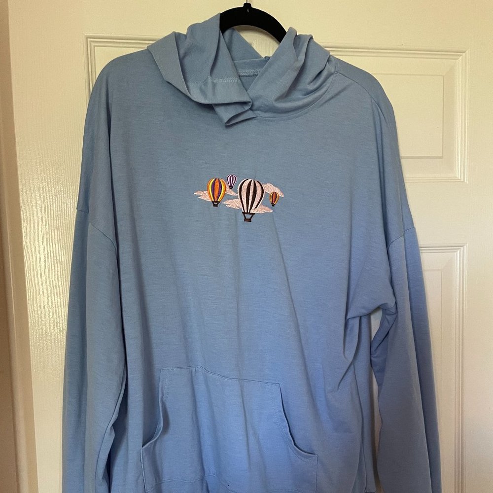 Lightweight Blue Hoodie